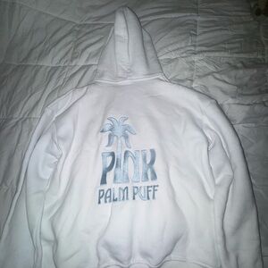 White Palm Puff Hoodie